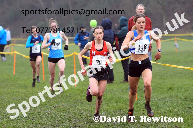 Senior Womens 2023 Northern Cross Country Champs., Witton Park, Blackburn. Photo: David T. Hewitson/Sports for All Pics